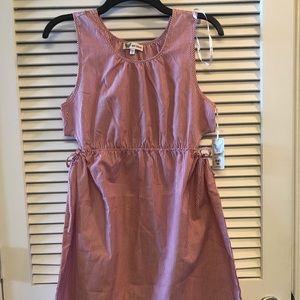 Go Coco red stripe mini dress cover up S 4/6